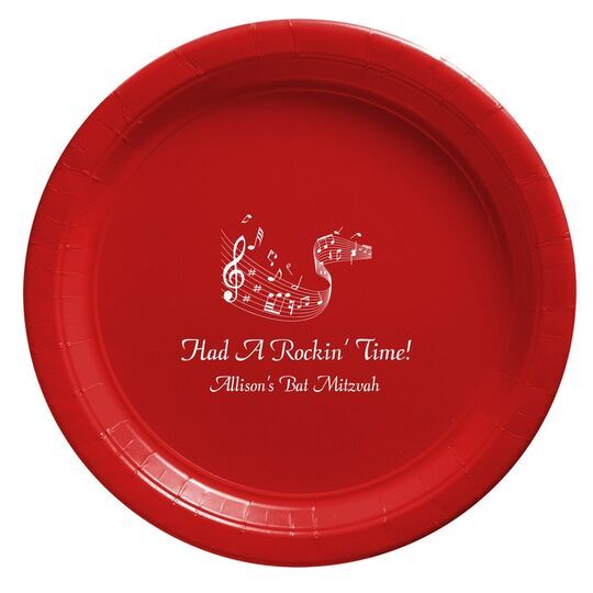 Musical Staff Paper Plates